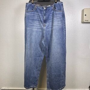 Future Collective | Women's Wide Leg Blue Jeans